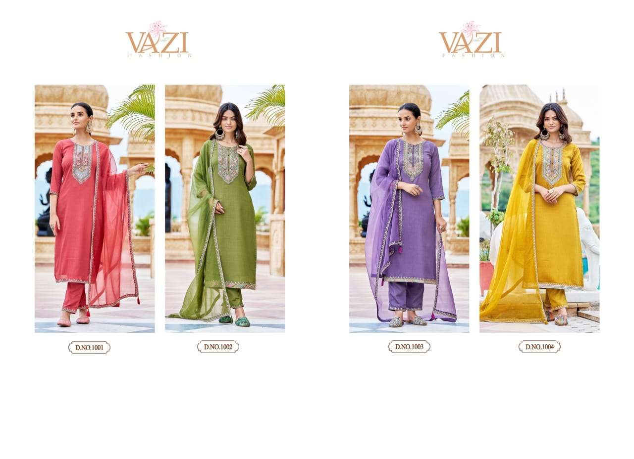 ZOYA BY VAZI FASHION IN PURE VISCOUS CHINON CHIFON AIRTEXT HANDWORK 