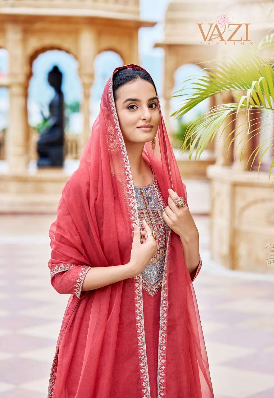 ZOYA BY VAZI FASHION IN PURE VISCOUS CHINON CHIFON AIRTEXT HANDWORK 