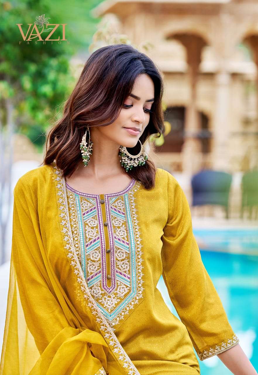 ZOYA BY VAZI FASHION IN PURE VISCOUS CHINON CHIFON AIRTEXT HANDWORK 