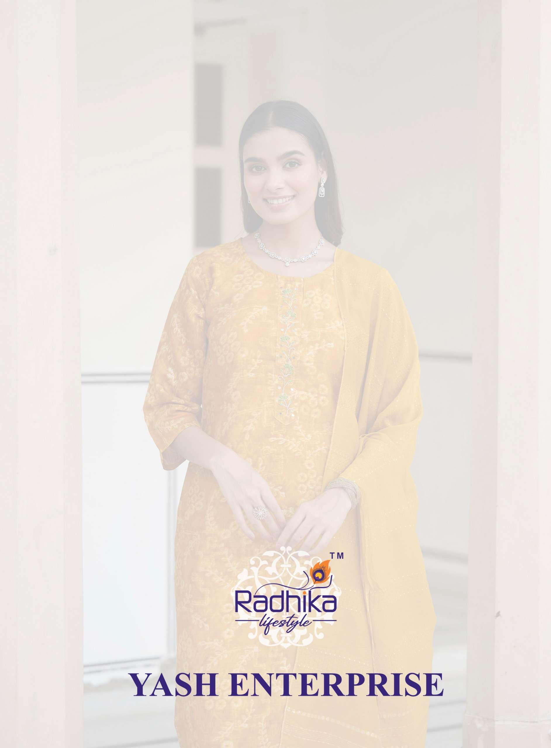 ALEXA VOL-6 BY RADHIKA LIFE STYLE IN VERTICAN SILK FOIL PRINT WITH HANDWORK 