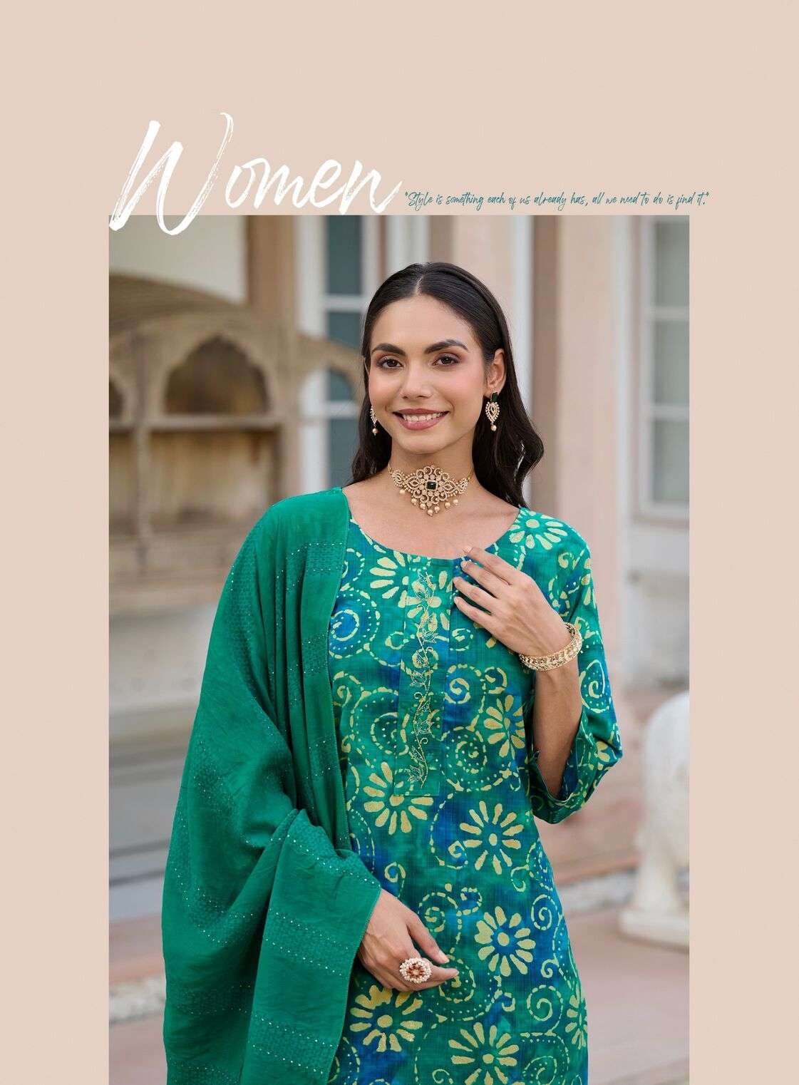 ALEXA VOL-6 BY RADHIKA LIFE STYLE IN VERTICAN SILK FOIL PRINT WITH HANDWORK 