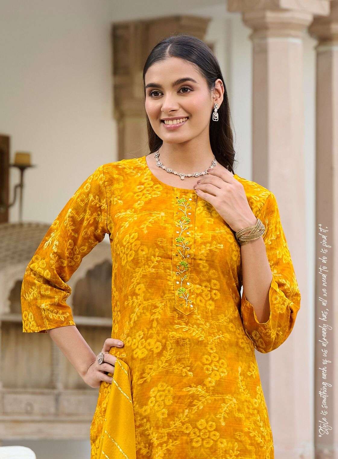 ALEXA VOL-6 BY RADHIKA LIFE STYLE IN VERTICAN SILK FOIL PRINT WITH HANDWORK 