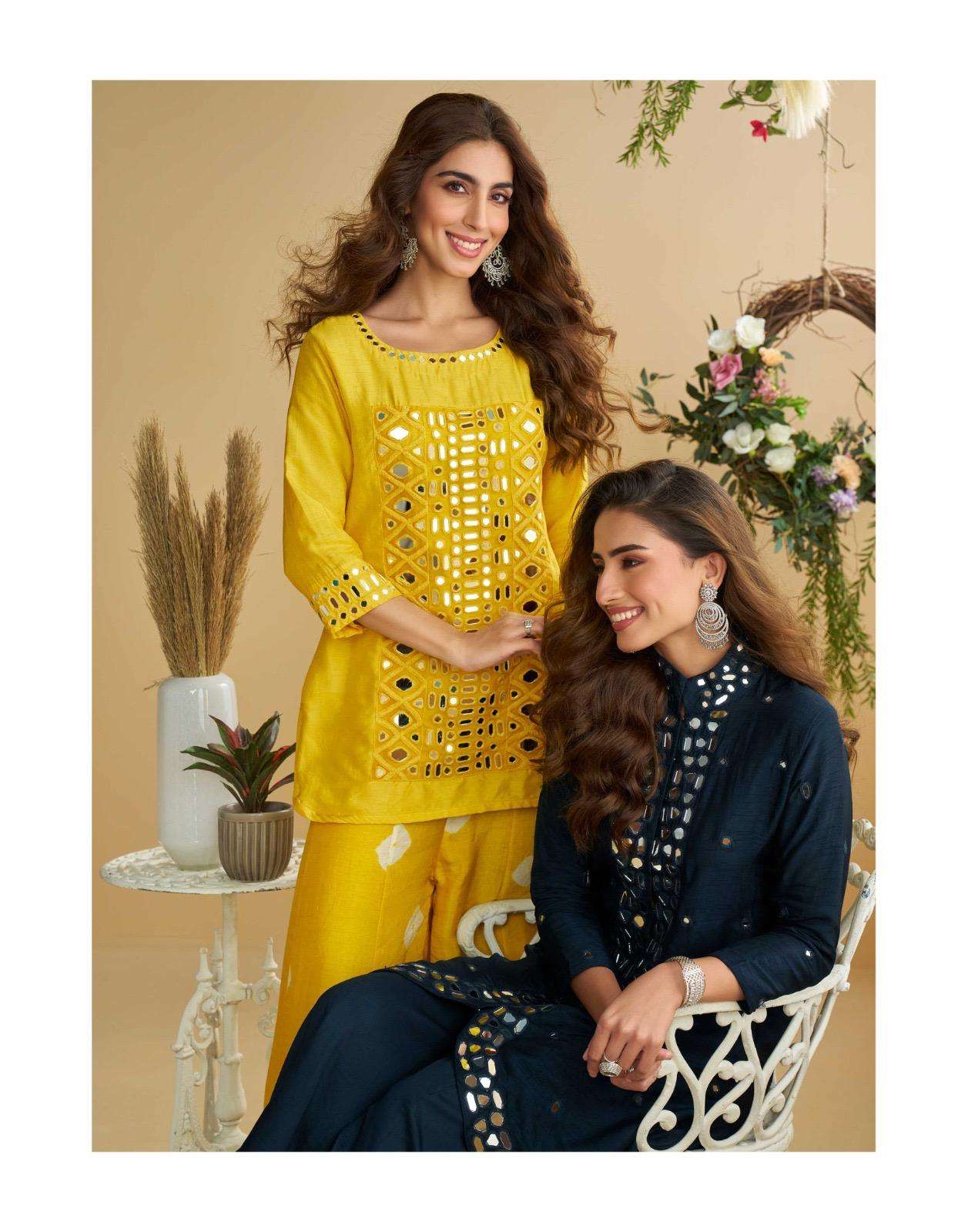 AMARA BY SAYURI DESIGNER IN PREMIUM REAL SILK FESTIVE LOOK EMBROIDERED MIRROR WORK