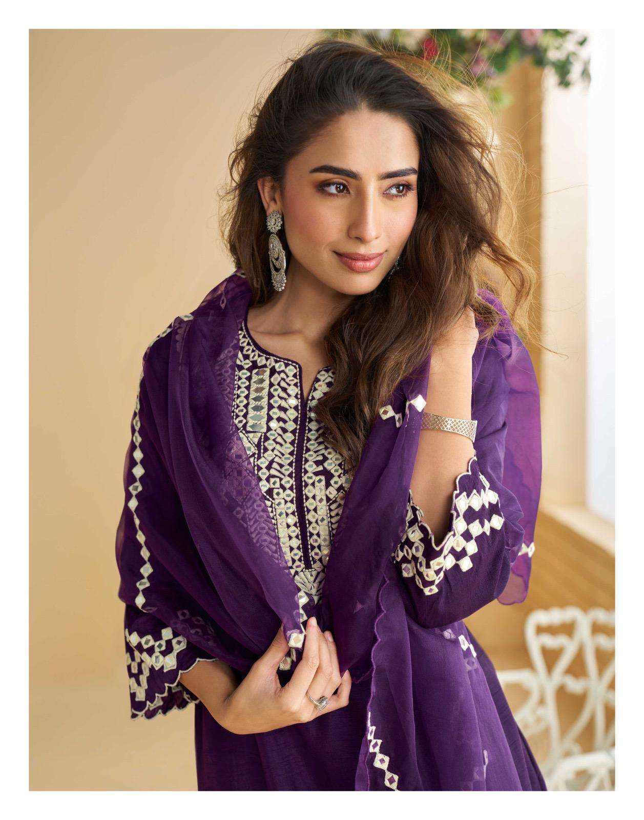 AMARA BY SAYURI DESIGNER IN PREMIUM REAL SILK FESTIVE LOOK EMBROIDERED MIRROR WORK