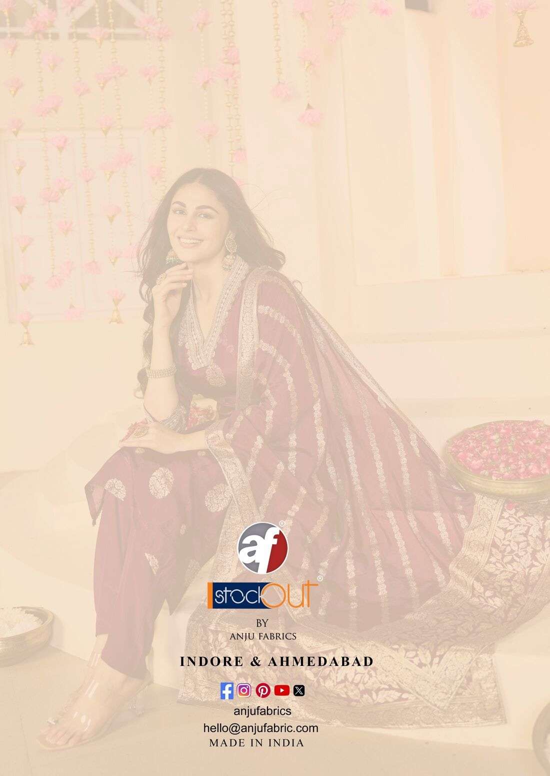 BANDHAN VOL-5 BY ANJU FABRICS IN PURE DOLA SILK KURTI PANT WITH HEAVY JACQUARD DUPATTA 