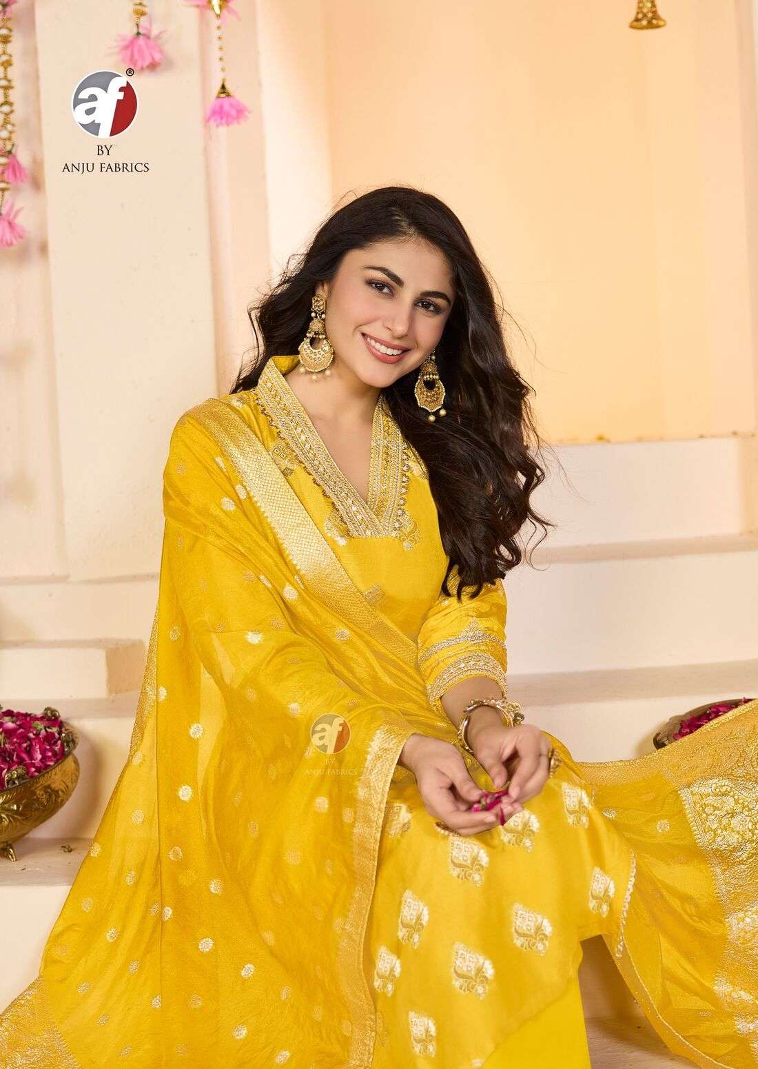 BANDHAN VOL-5 BY ANJU FABRICS IN PURE DOLA SILK KURTI PANT WITH HEAVY JACQUARD DUPATTA 