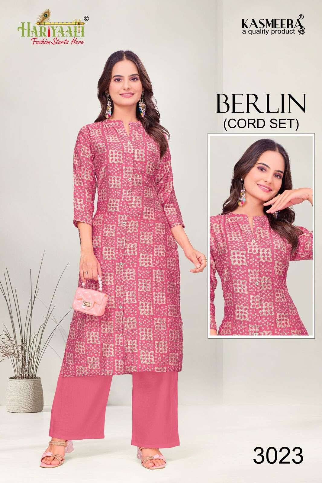 BERLIN VOL-3 BY HARIYAALI IN BERLIN SILK DISHCHARGE PRINT WITH A LINE PATTERN 