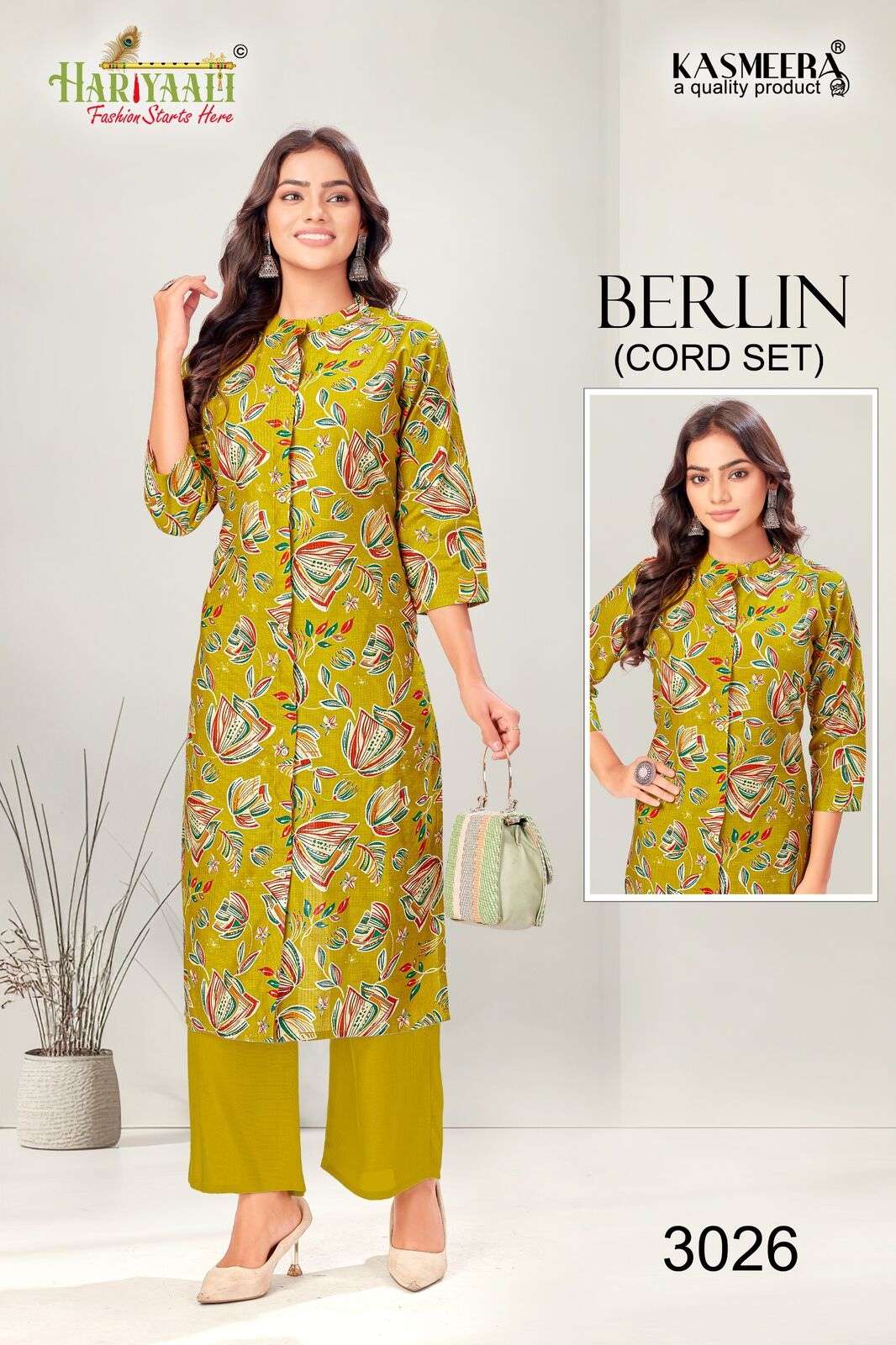 BERLIN VOL-3 BY HARIYAALI IN BERLIN SILK DISHCHARGE PRINT WITH A LINE PATTERN 