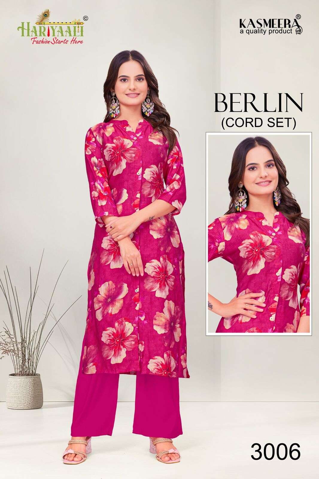 BERLIN VOL-3 BY HARIYAALI IN BERLIN SILK DISHCHARGE PRINT WITH A LINE PATTERN 
