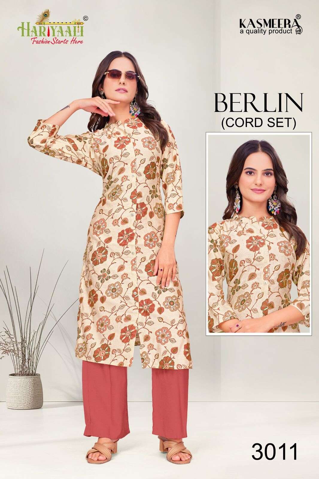 BERLIN VOL-3 BY HARIYAALI IN BERLIN SILK DISHCHARGE PRINT WITH A LINE PATTERN 