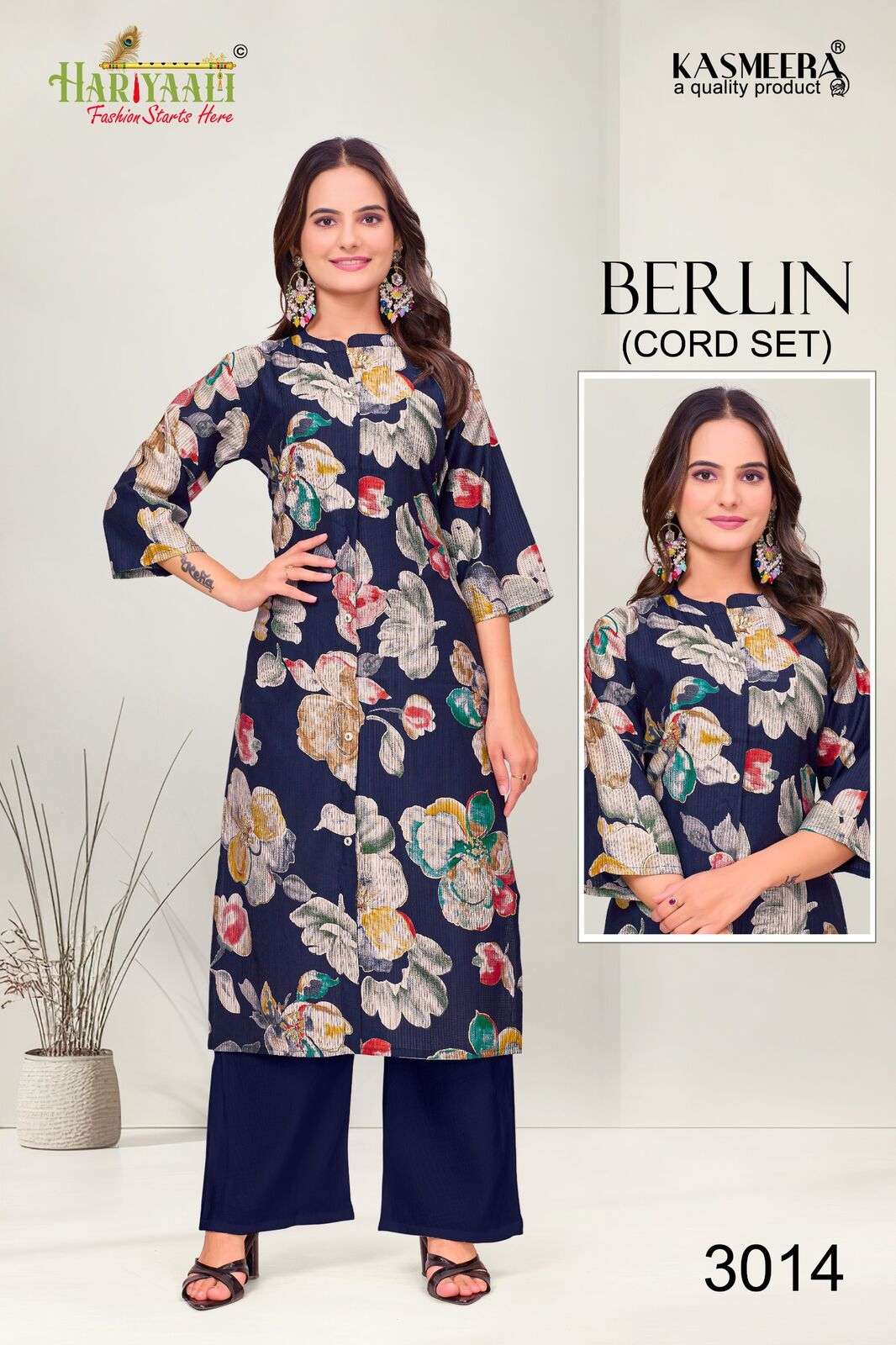 BERLIN VOL-3 BY HARIYAALI IN BERLIN SILK DISHCHARGE PRINT WITH A LINE PATTERN 
