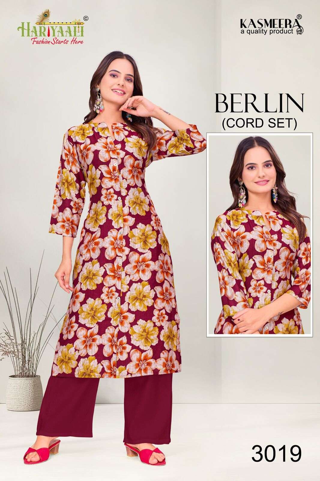 BERLIN VOL-3 BY HARIYAALI IN BERLIN SILK DISHCHARGE PRINT WITH A LINE PATTERN 