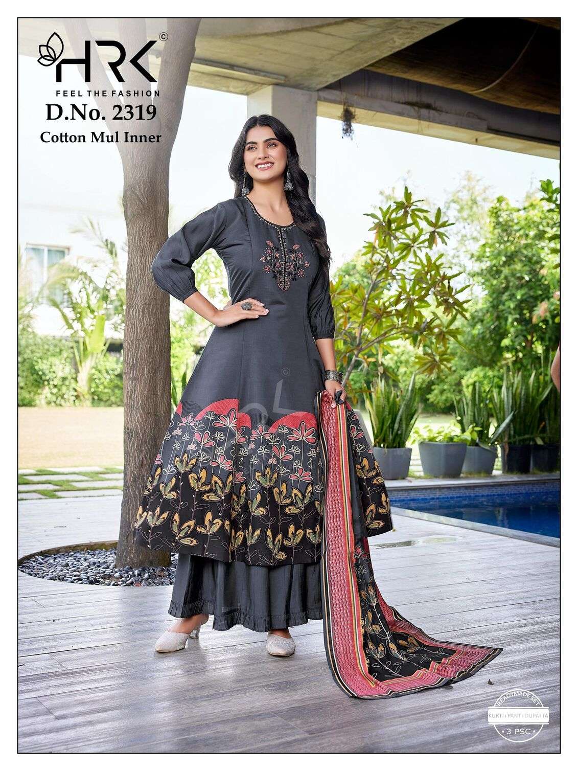 D.NO :- 2319 BY HRK IN SOFT MODAL FOIL PRINT WITH EXCLUSIVE HAND WORK 