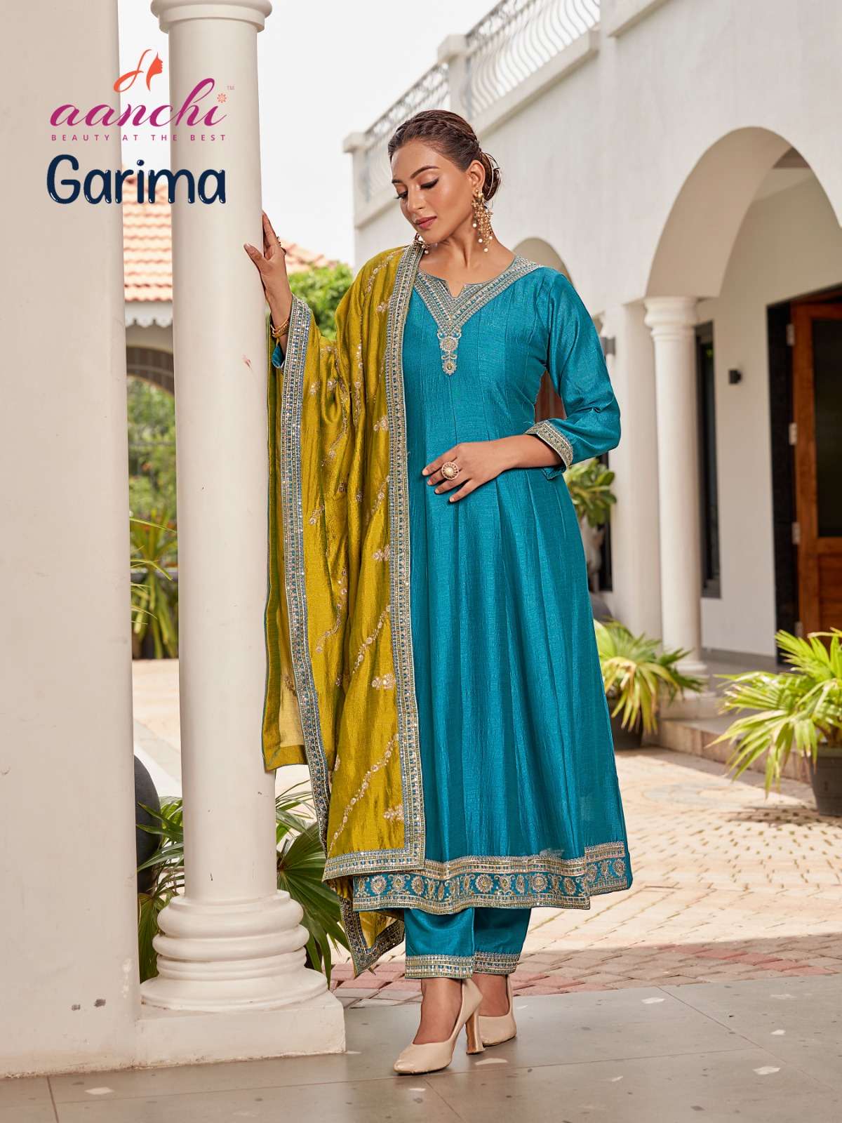 GARIMA BY AANCHI IN VICHITRA SILK WITH FANCY CONTRAST DUPATTA WORK