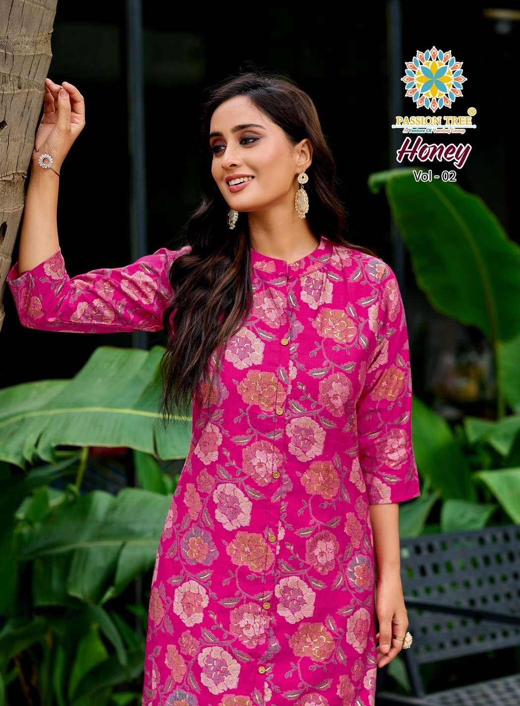 HONEY VOL-2 BY PASSION TREE IN VATICAN PRINT A-LINE KURTI AND PANT WITH POCKET 