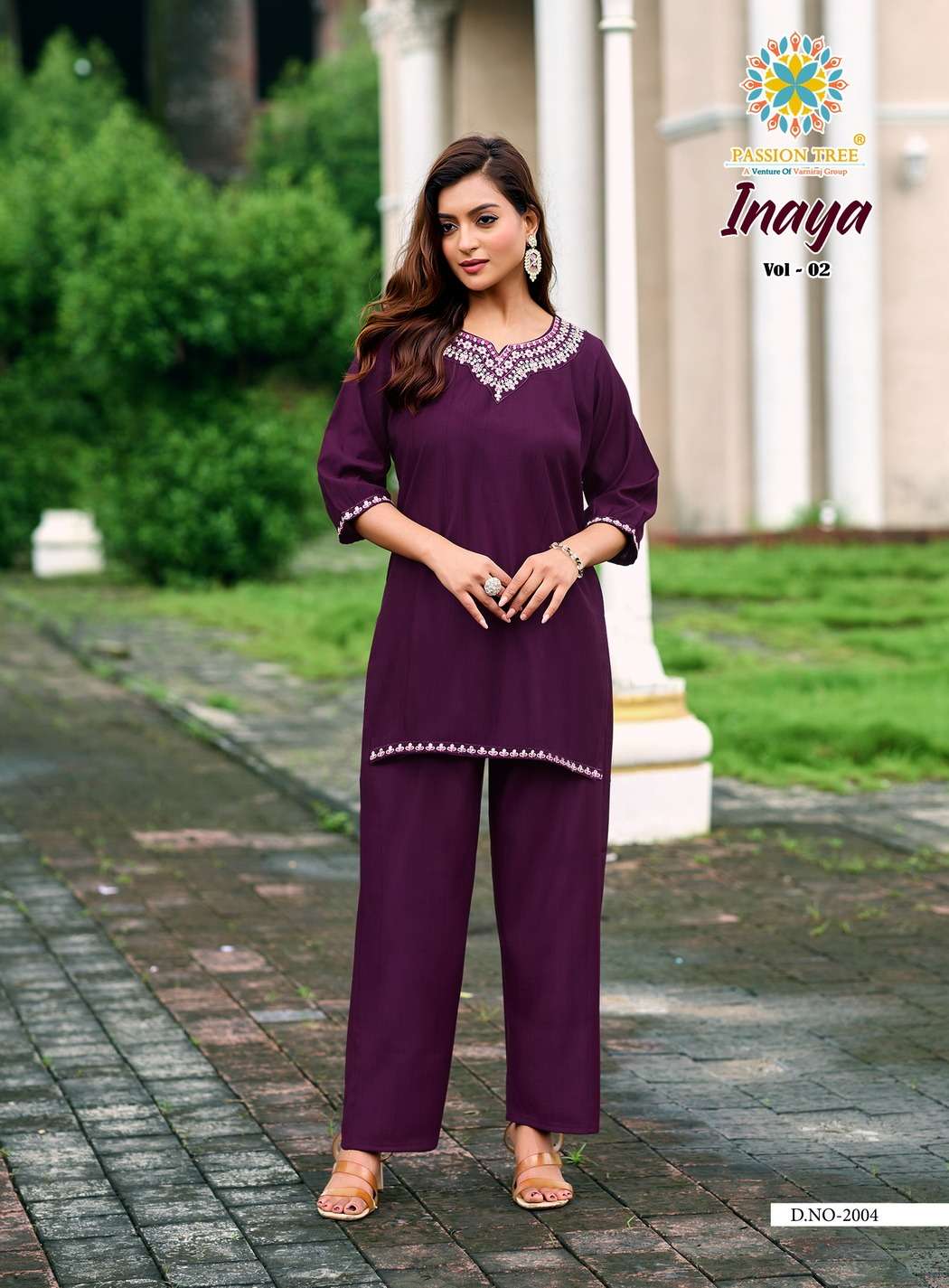 INAYA VOL-2 BY PASSION TREE IN VATICAN SILK TOP & BOTTOM WITH FANCY EMBROIDERY WORK 