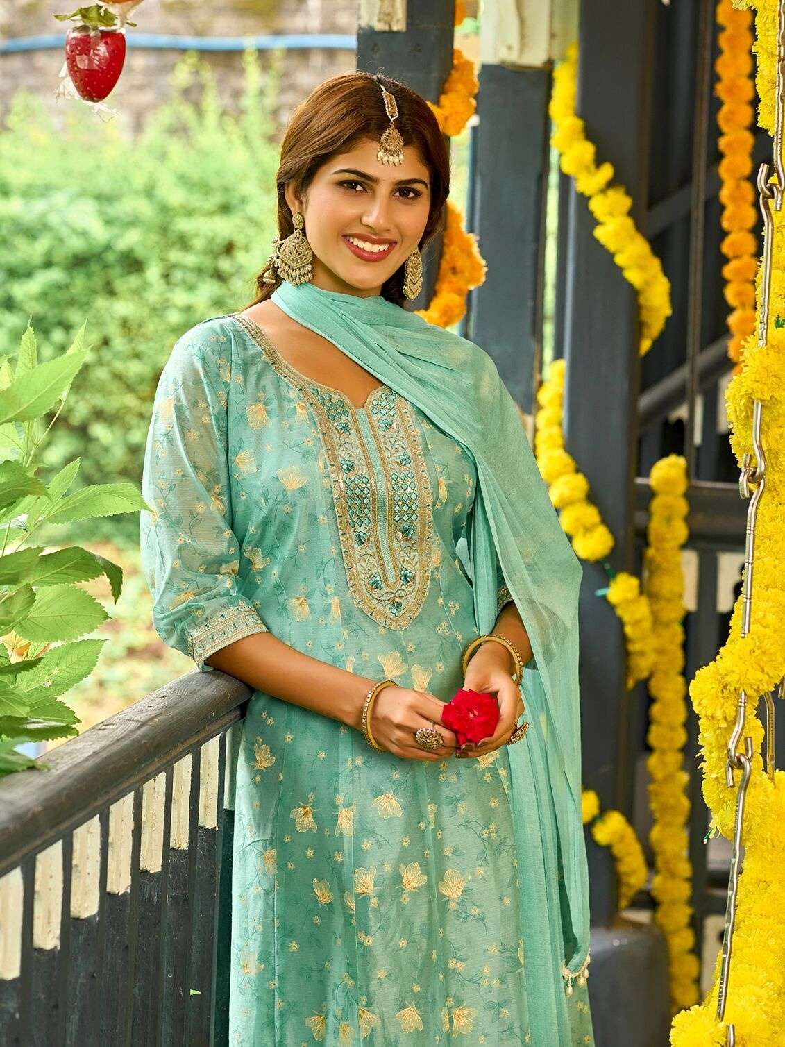 JIGISHA BY AANCHI IN MODAL SILK BUTTI WITH FANCY NAZNEEN DUPATTA AND WORK 