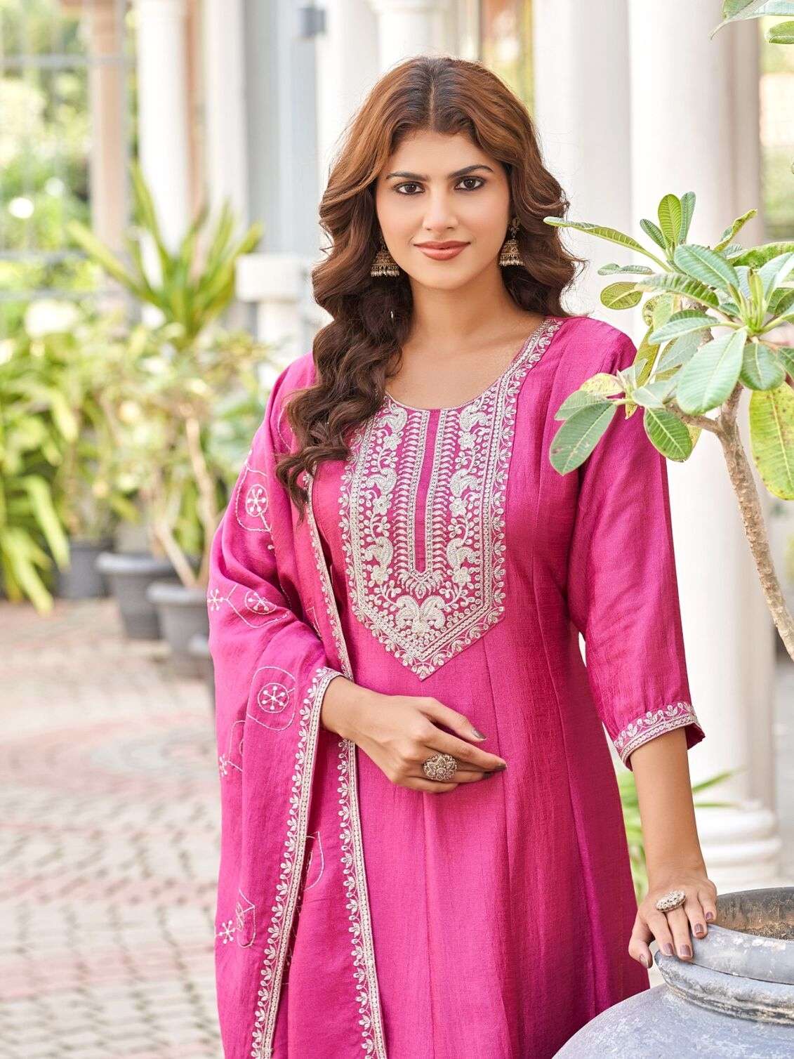 JIL-MIL BY AANCHI IN VICHITRA SILK WITH EMBROIDERY & FANCY DUPATTA WORK