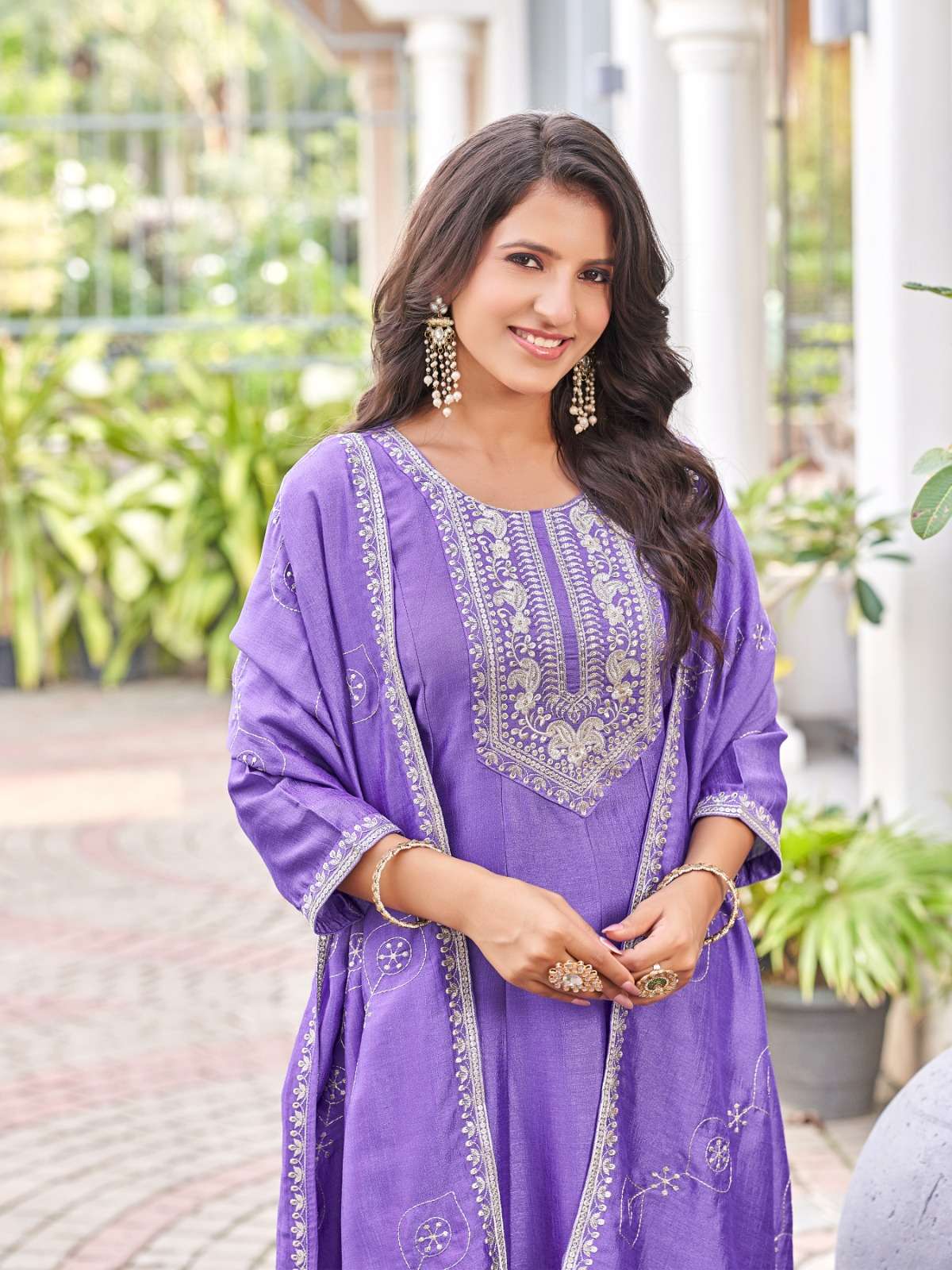 JIL-MIL BY AANCHI IN VICHITRA SILK WITH EMBROIDERY & FANCY DUPATTA WORK