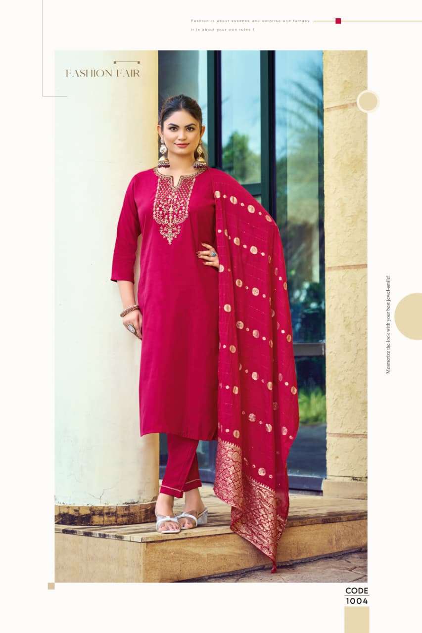 MAAHI VOL-2 BY TIPS & TOPS IN PREMIUM ROMAN SILK WITH HEAVY EMBROIDERY WORK 