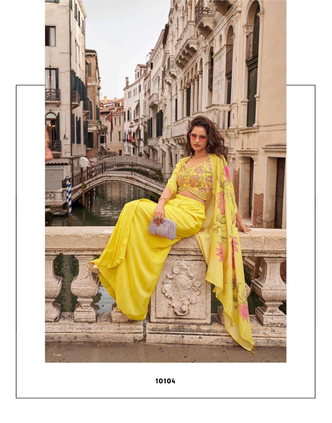 MELODI BY SAYURI DESIGNER IN PREMIUM REAL CHINON SILK TREDY FESTIVE LOOK 