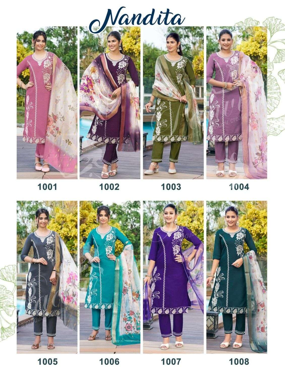 NANDITA BY PAAVI IN HEAVY VARTICAN WITH EMBROIDERY WORK AND HEAVY DIGITAL DUPATTA