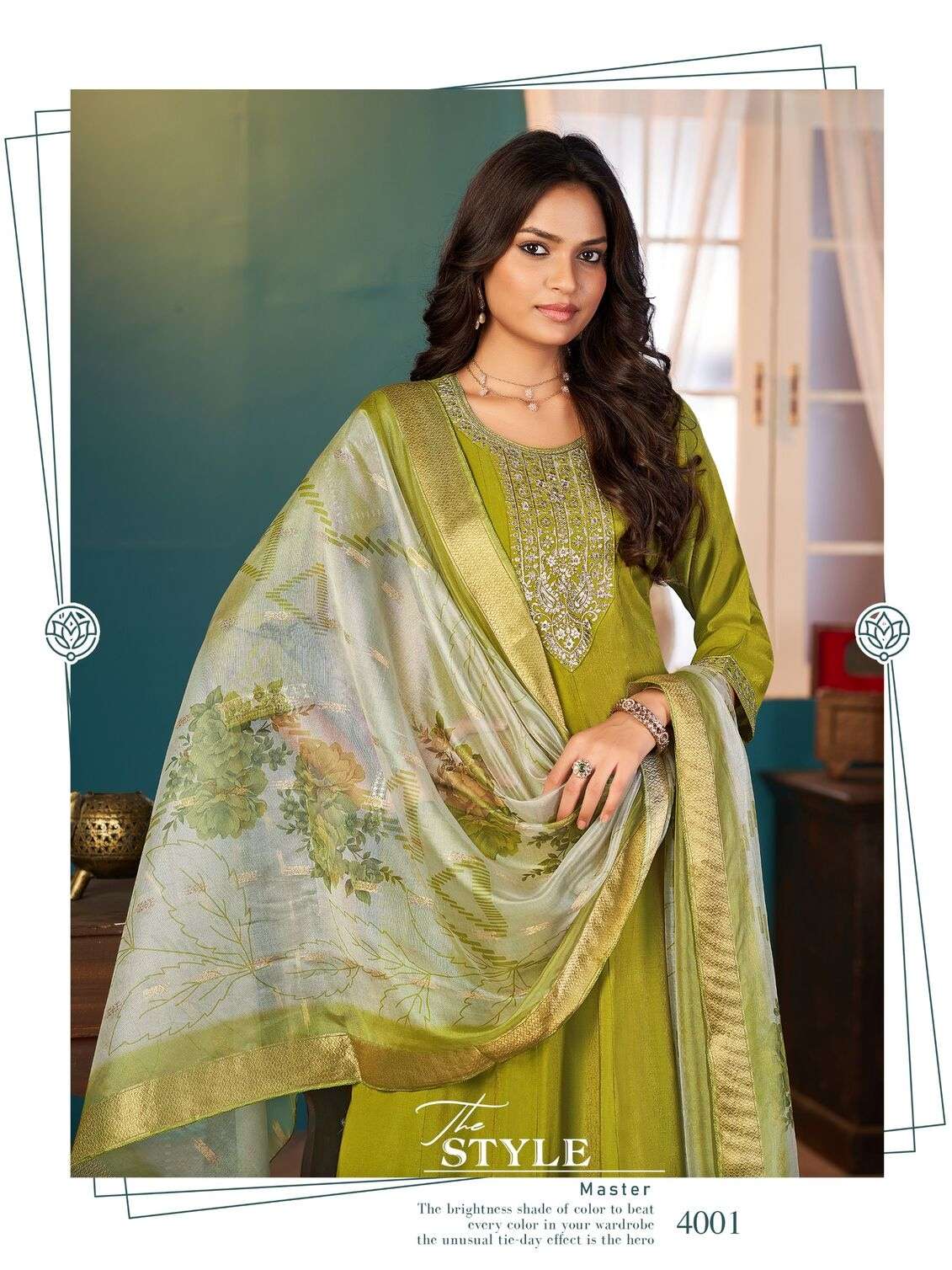 PLUS TIGUAN BY AANCHI IN ROMAN SHIMMER WITH FANCY DIGITAL DUPATTA AND WORK 