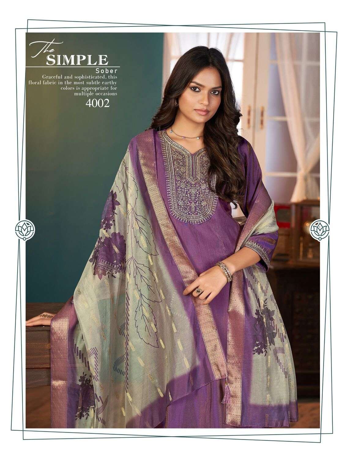 PLUS TIGUAN BY AANCHI IN ROMAN SHIMMER WITH FANCY DIGITAL DUPATTA AND WORK 