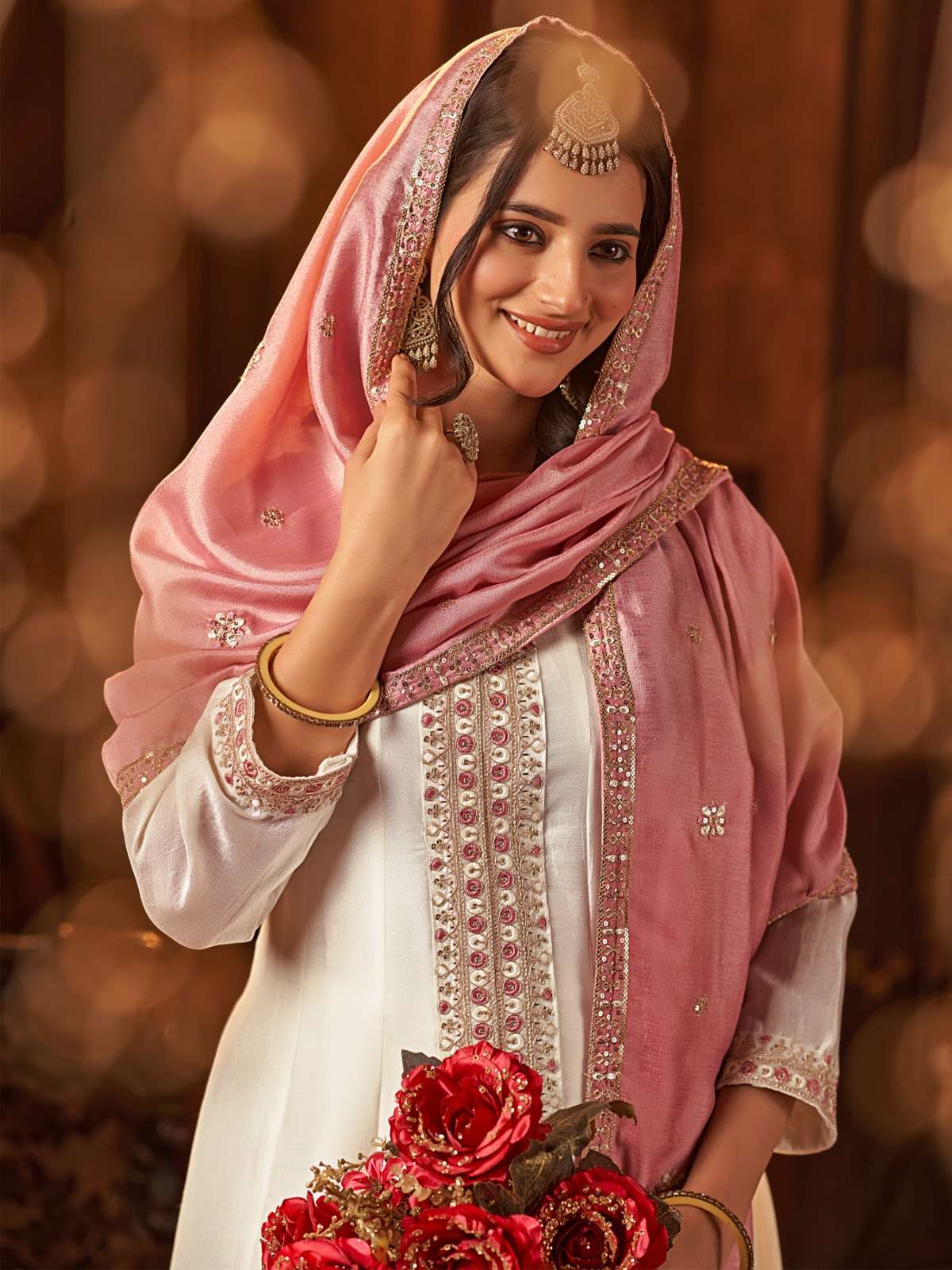 PLUS VANSHIKA BY AANCHI IN VICHITRA SILK WITH EMBROIDERY & FANCY DUPATTA WORK