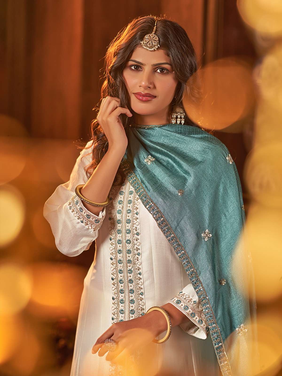 PLUS VANSHIKA BY AANCHI IN VICHITRA SILK WITH EMBROIDERY & FANCY DUPATTA WORK