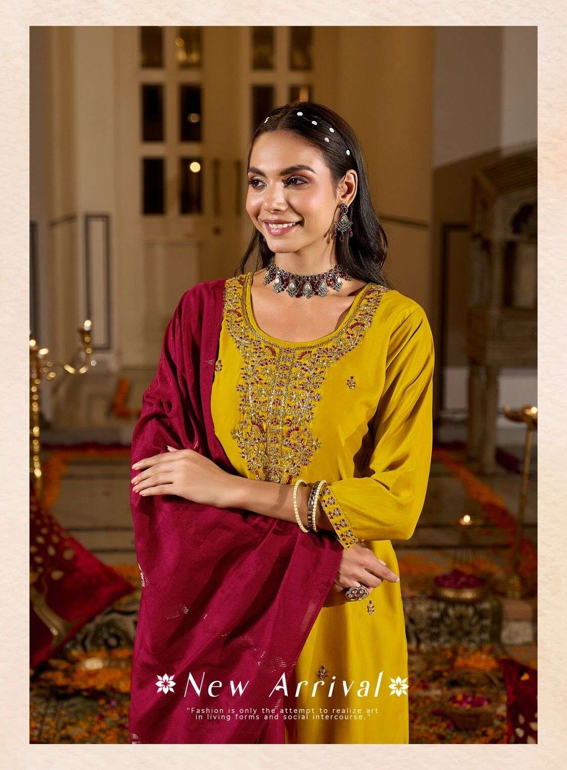 RAHII VOL-1 BY RADHIKA LIFESTYLE IN RANGEELA SILK WITH EMBROIDERY & HAND WORK