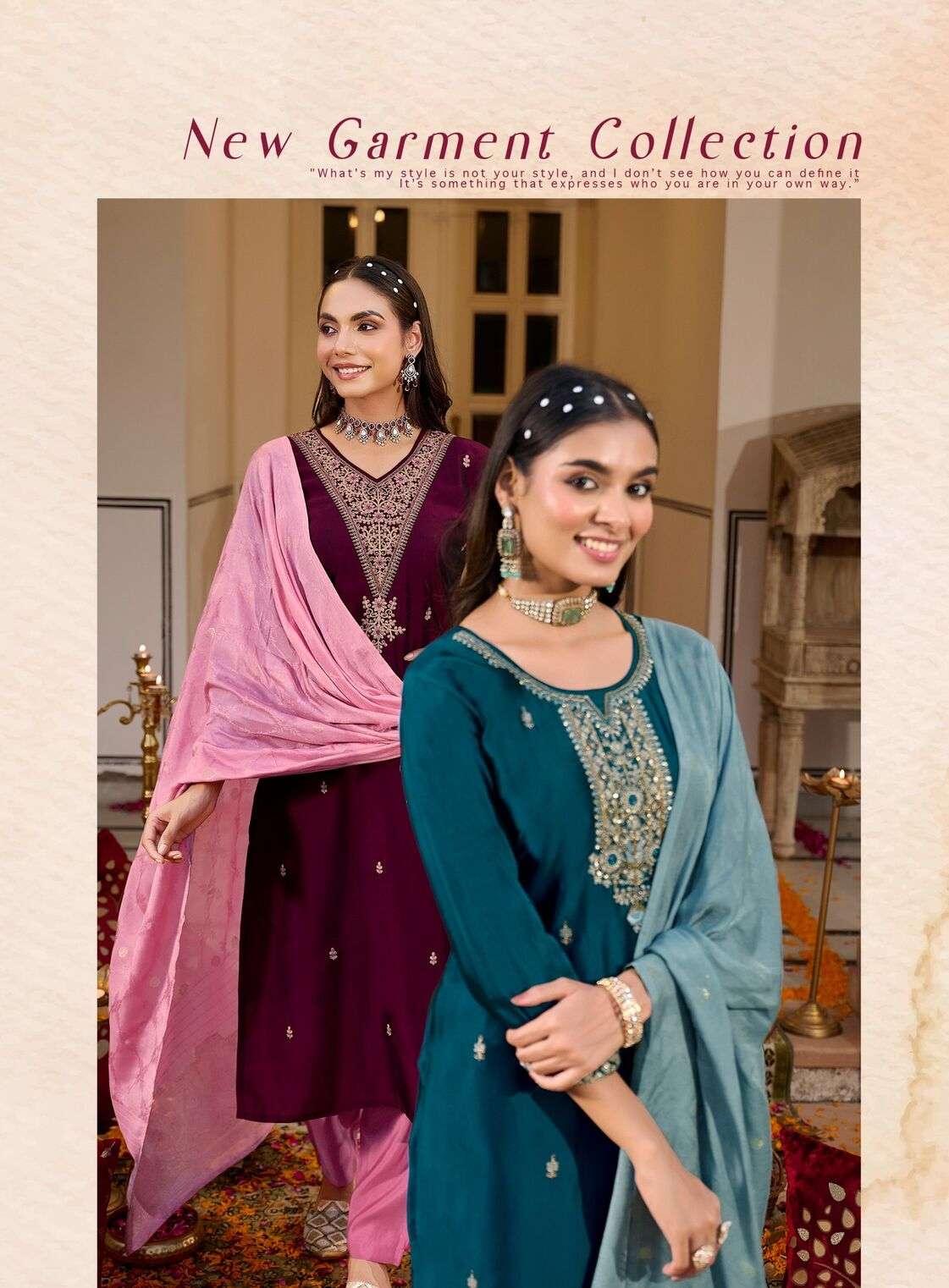 RAHII VOL-1 BY RADHIKA LIFESTYLE IN RANGEELA SILK WITH EMBROIDERY & HAND WORK