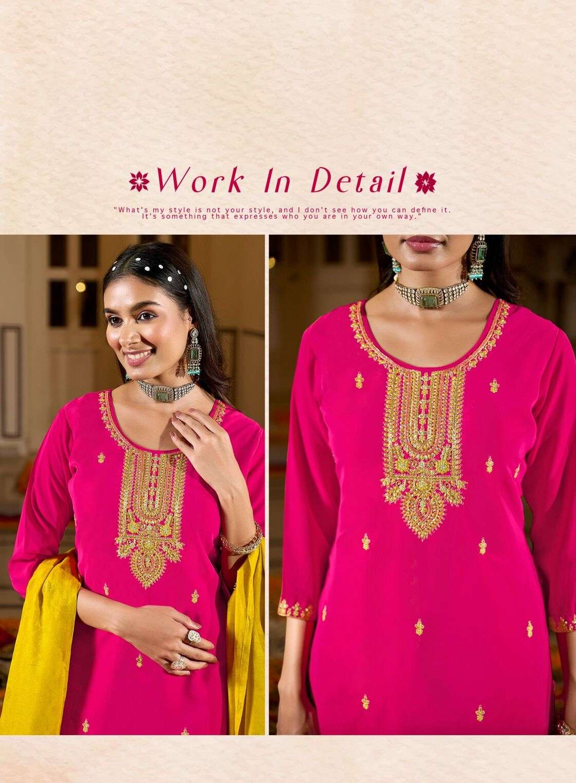 RAHII VOL-1 BY RADHIKA LIFESTYLE IN RANGEELA SILK WITH EMBROIDERY & HAND WORK