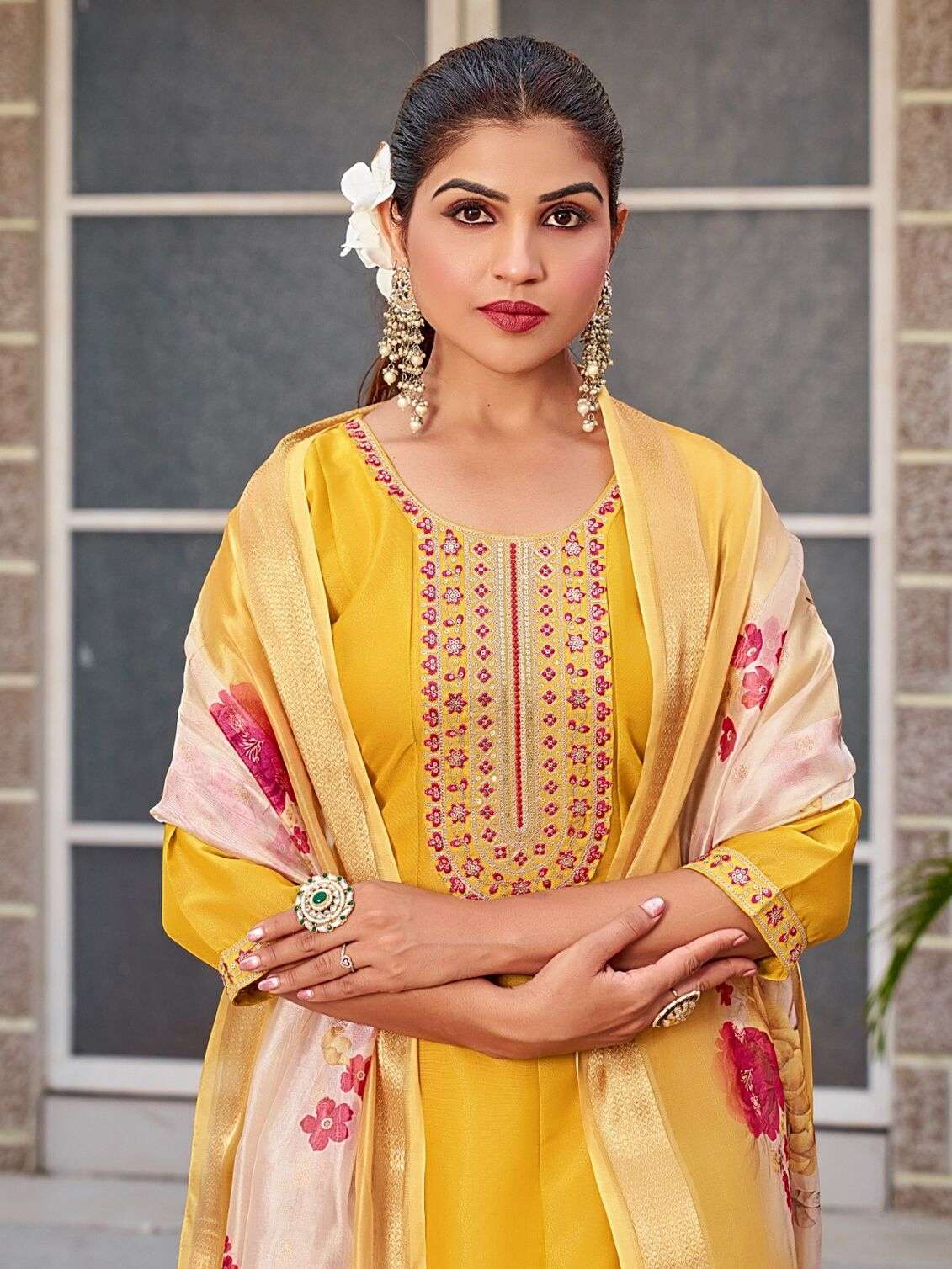 SOFIA BY AANCHI IN PURE SHIMMER WITH FANCY DIGITAL PRINT DUPATTA