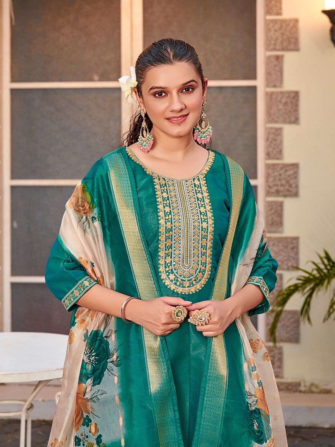 SOFIA BY AANCHI IN PURE SHIMMER WITH FANCY DIGITAL PRINT DUPATTA