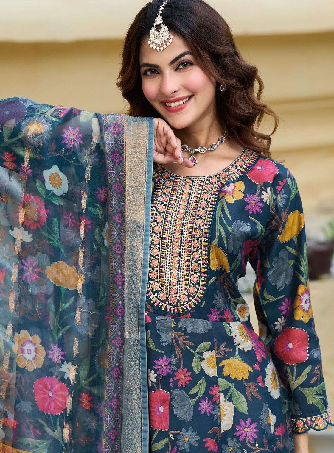 TAKSHVI VOL-1 BY RADHIKA LIFESTYLE IN VATICAN PRINT WITH EMBROIDERY WORK 