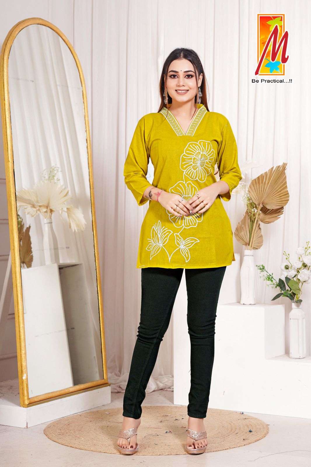 VOL-1 BY MASTER IN SOFT COTTON FLEX ONLY TOP WITH HEAVY WORK 