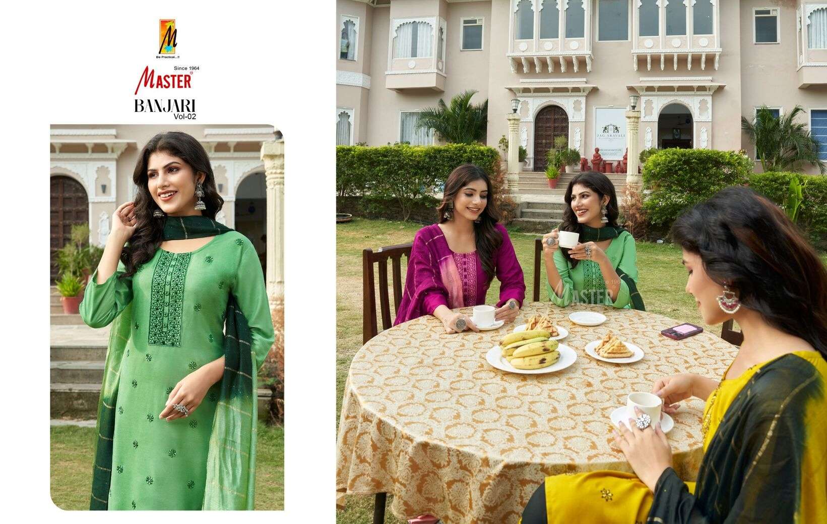 BANJARI VOL-2 BY MASTER IN HEAVY RAYON WITH ALL OVER BUTTIES AND TIE WORK 