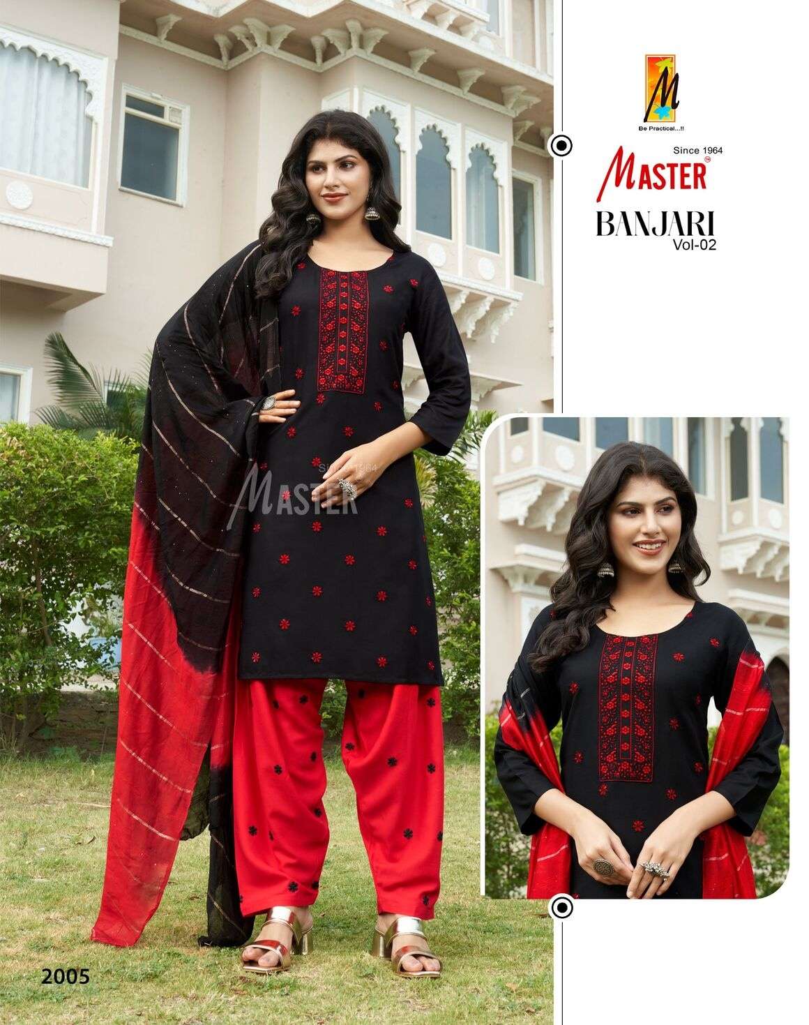 BANJARI VOL-2 BY MASTER IN HEAVY RAYON WITH ALL OVER BUTTIES AND TIE WORK 
