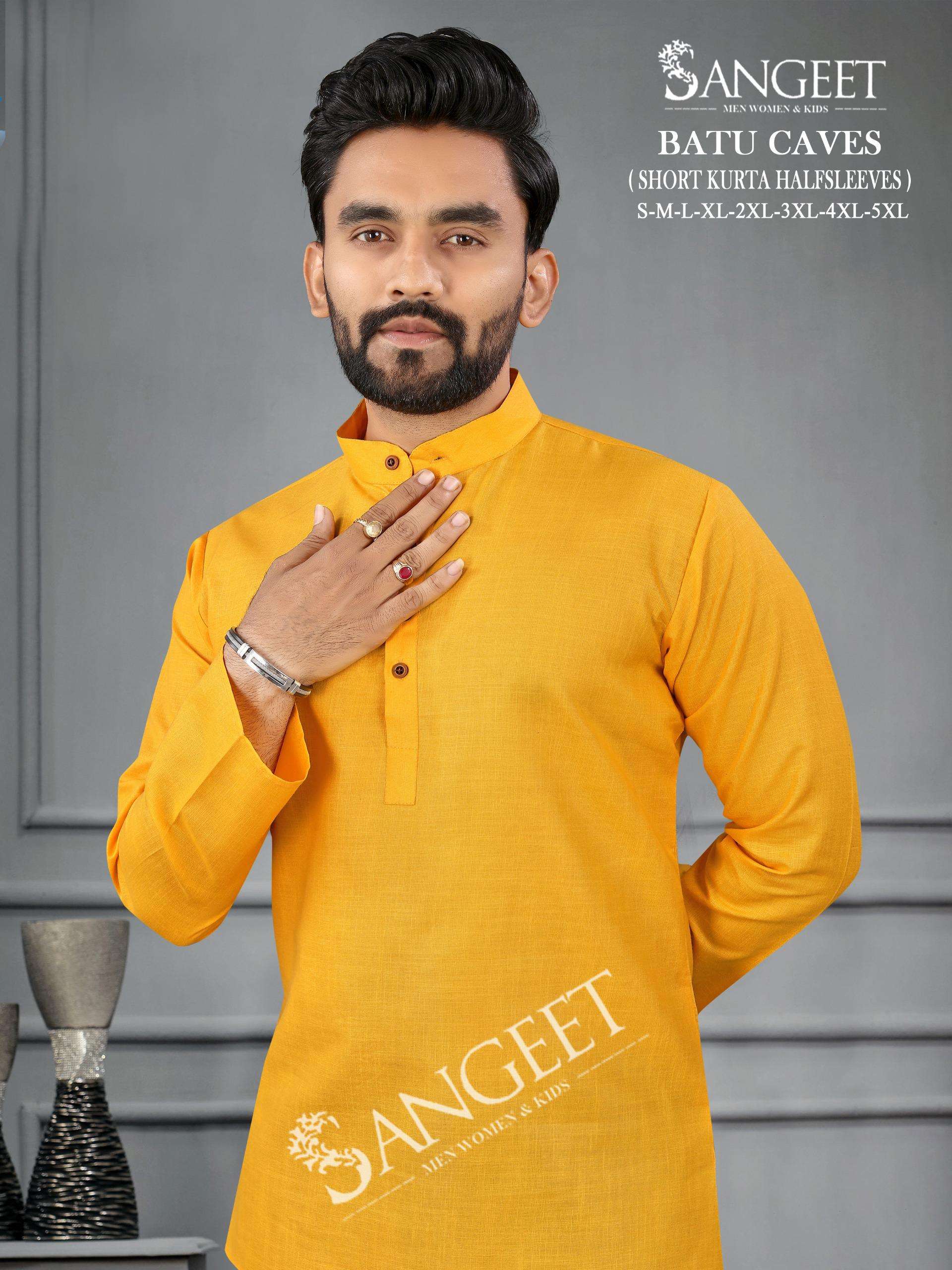 BATU CAVES BY SANGEET IN MUMBAI MAGIC COTTON SHORT KURTA FULL SLEEVES