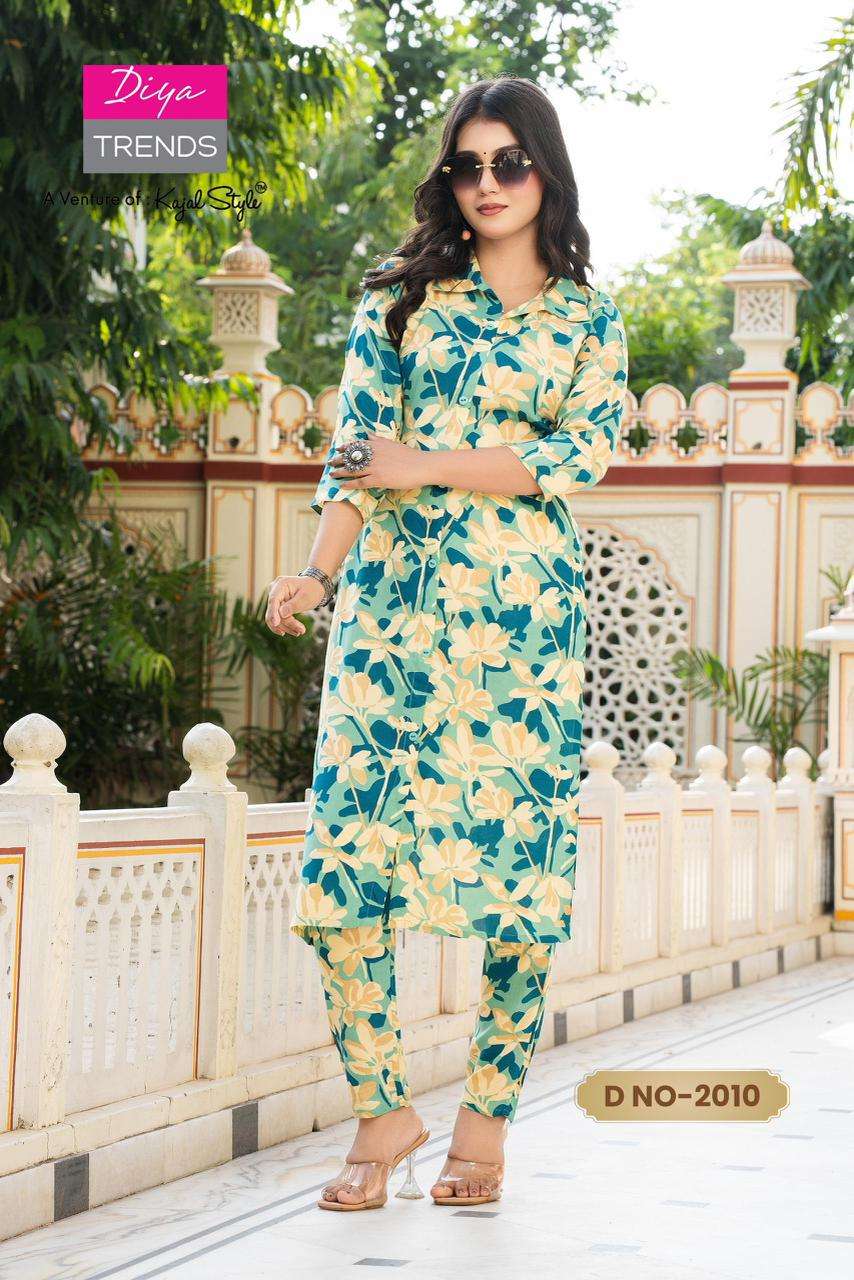 CORD SET VOL-2 BY DIYA TRENDS IN HEAVY RAYON PRINT TOP & BOTTOM CORD SET 