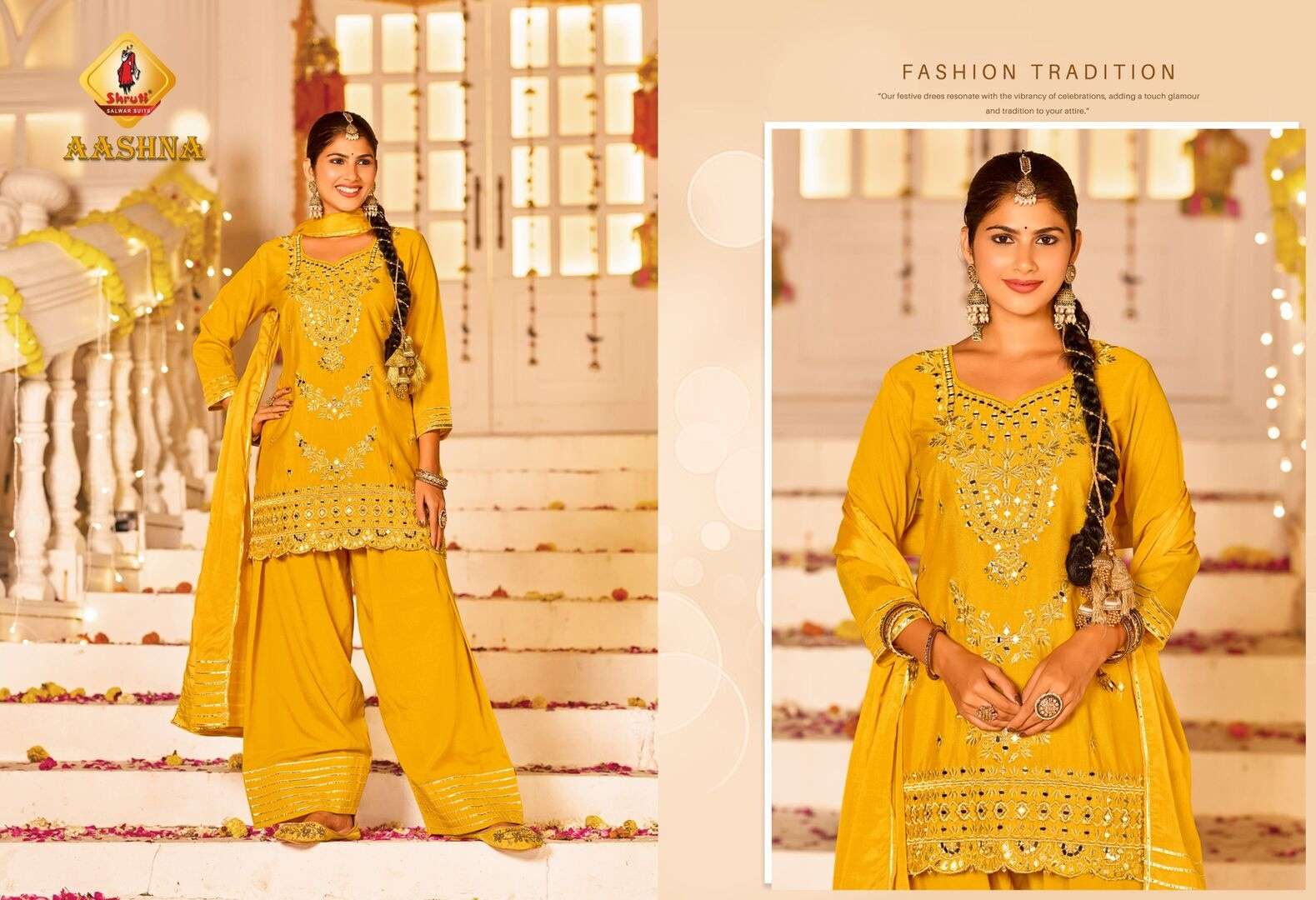 HEER BY SHRUTI SUITS IN PREMIUM CHINON TRENDING SALWAR SET WITH ZARI & HANDWORK 