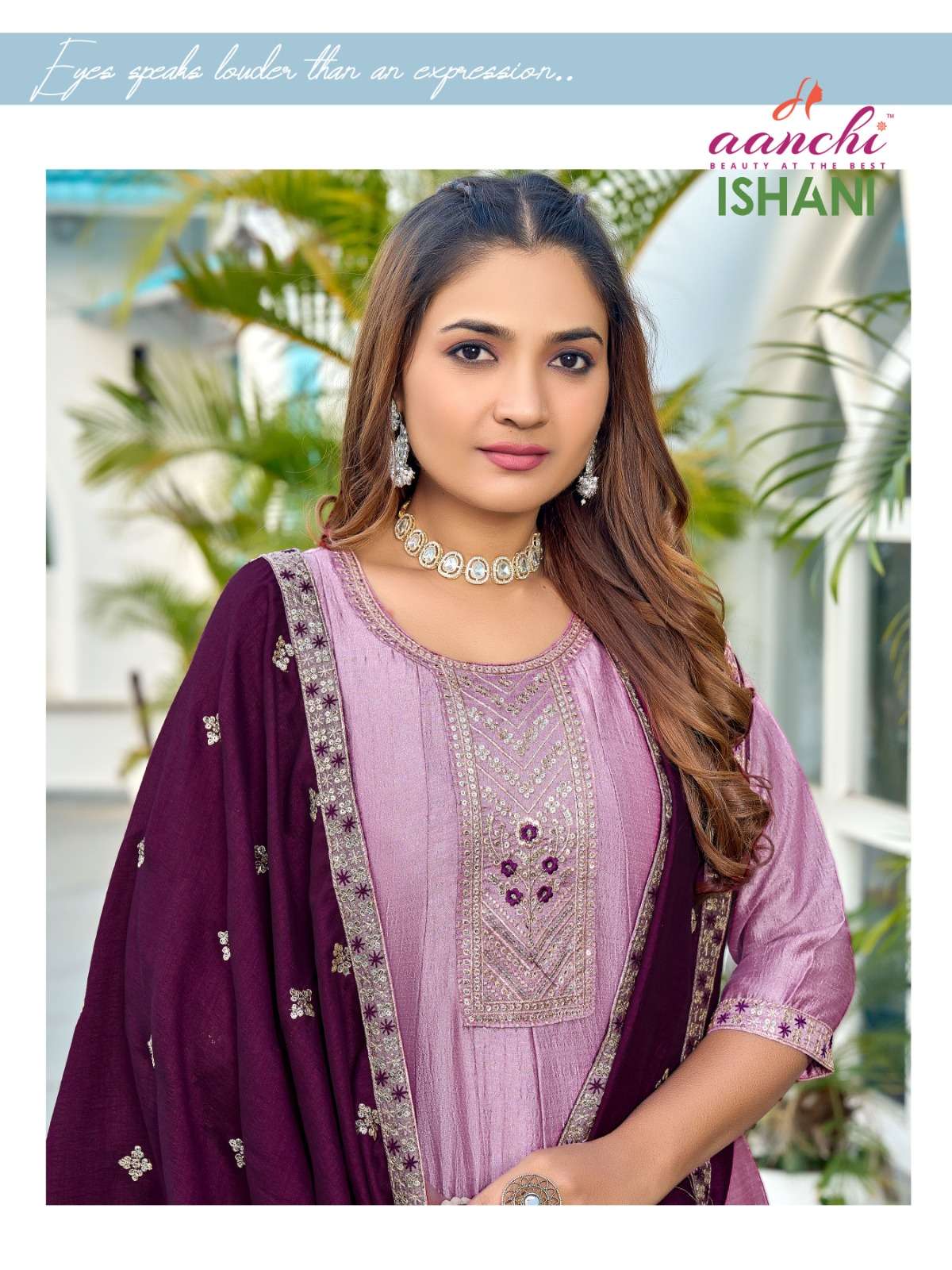 ISHANI BY AANCHI IN VICHITRA SILK WITH FANCY DUPATTA WORK 3 PCS SET 