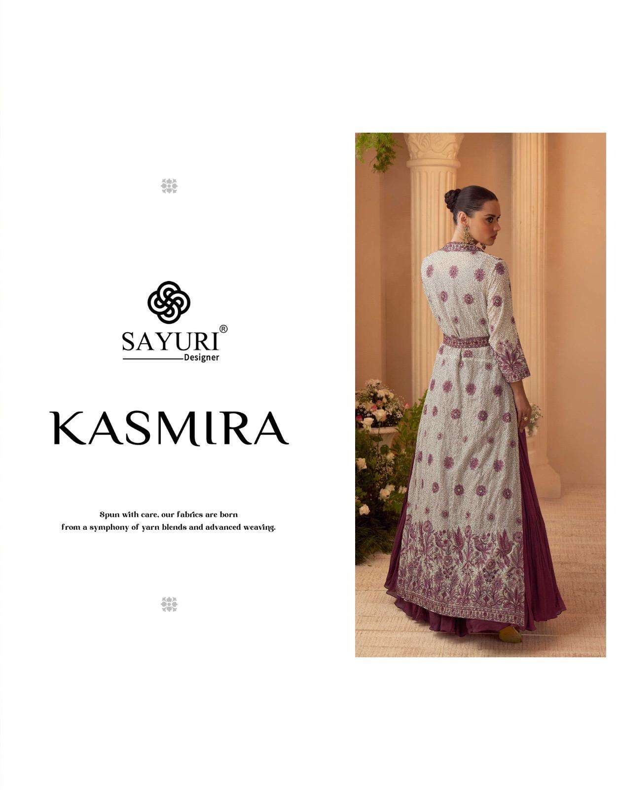 KASMIRA BY SAYURI DESIGNER IN PREMIUM REAL CHINON SILK WEDDING LOOK GOWN & JACKET 