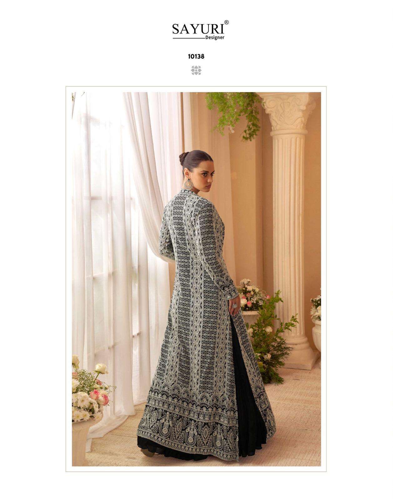 KASMIRA BY SAYURI DESIGNER IN PREMIUM REAL CHINON SILK WEDDING LOOK GOWN & JACKET 