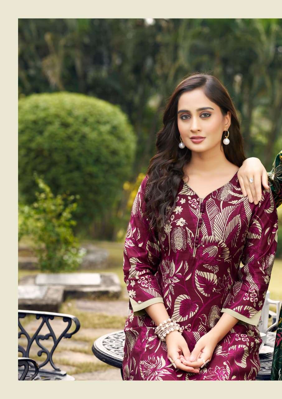 LAVISHA BY WOODEE IN PREMIUM HEAVY VATICAN FOIL PRINT A-LINE CO-ORD SET 