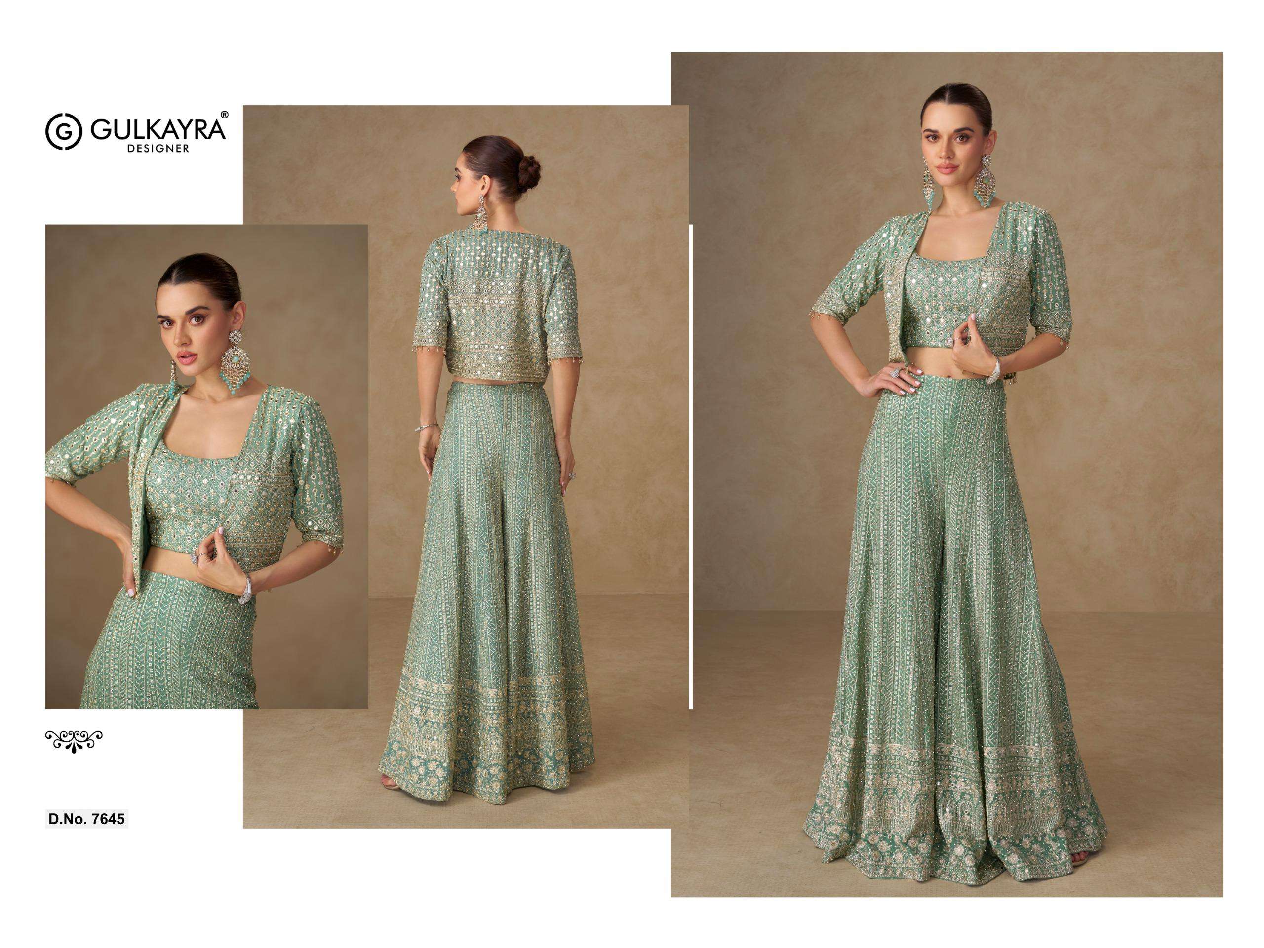 LIYARA BY GULKAYRA GESIGNER IN REAL GEORGETTE WITH EMBROIDERY & HANDWORK 