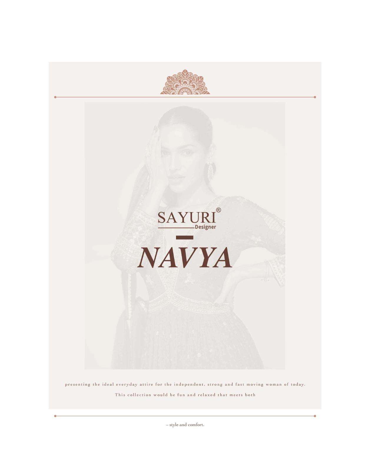 NAVYA BY SAYURI DESIGNER IN PREMIUM REAL GEORGETTE EMBROIDERED GOWN WITH DUPATTA