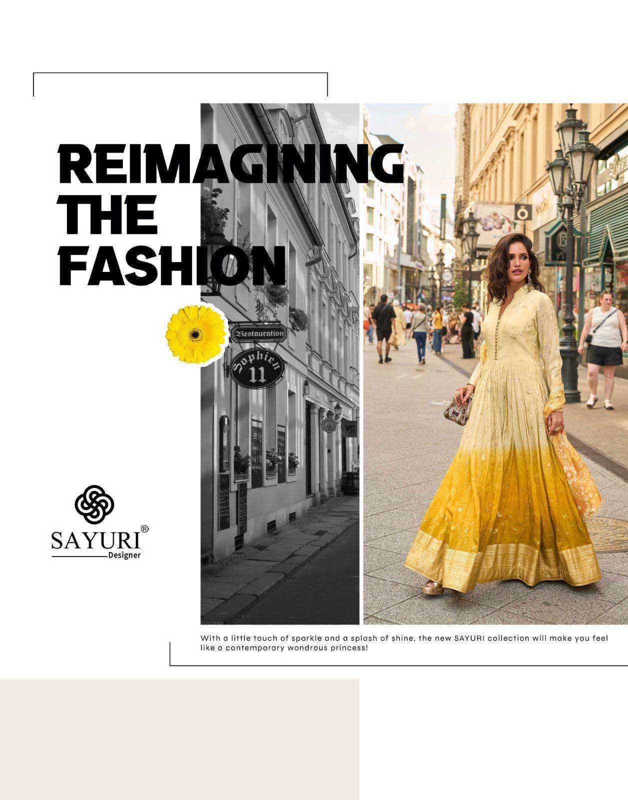 NOORJAHA BY SAYURI DESIGNER IN PREMIUM REAL SIMAR SILK WITH EMBROIDERED DIGITAL DUPATTA