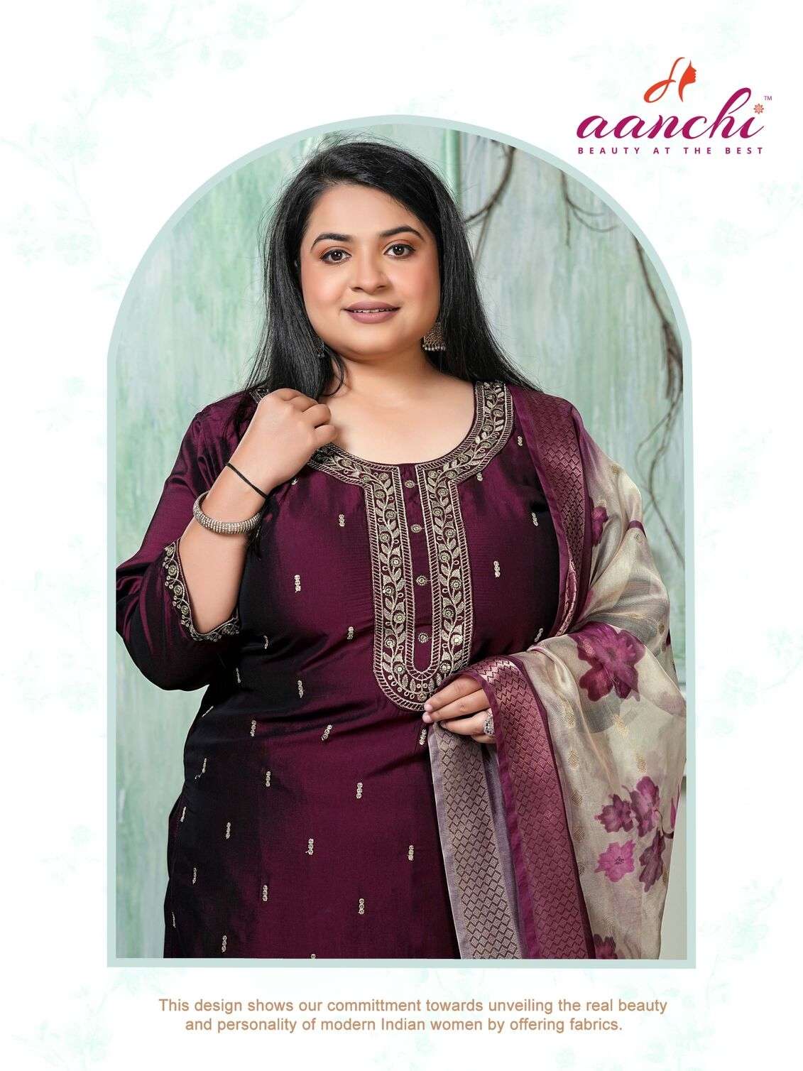 PLUS NAMRATA BY AANCHI IN RANGEELA SILK WITH FANCY DIGITAL DUPATTA WORK 